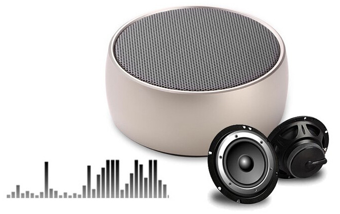 Metal Mini Portable Bluetooth Speaker Super Bass - BS-10